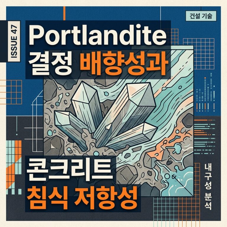 ai thumbnail poster Portlandite 결정 배향성과 콘크리트 침식 저항성 1789997869